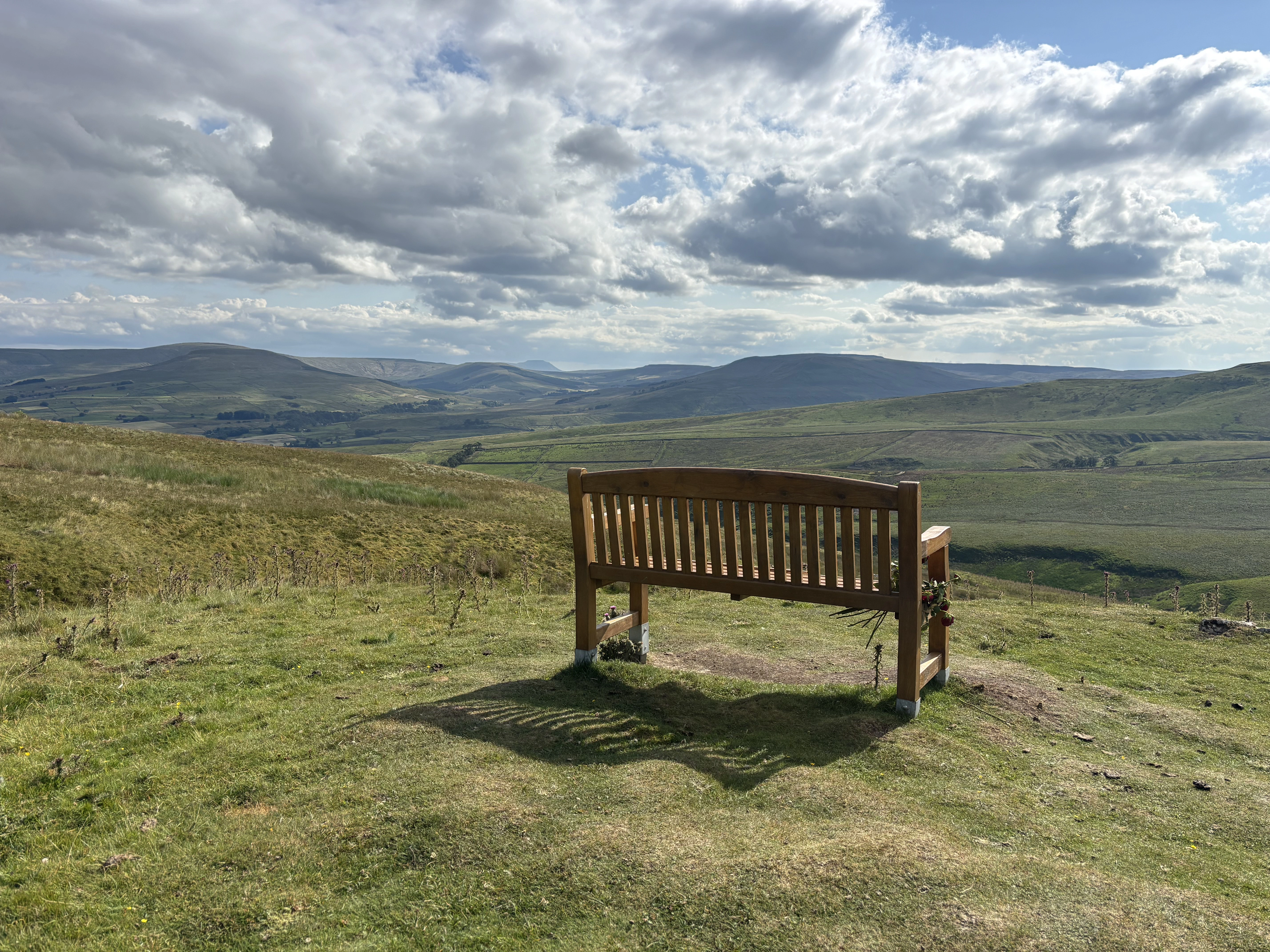 A Yorkshire Dales valley and drystone walls on a private castles and villages tour